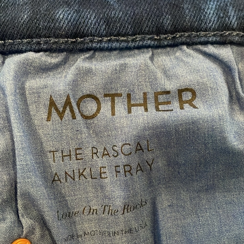 NWOT MOTHER DENIM The Rascal Ankle Fray, Love on the Rocks, Size 28 - Picture 12 of 15